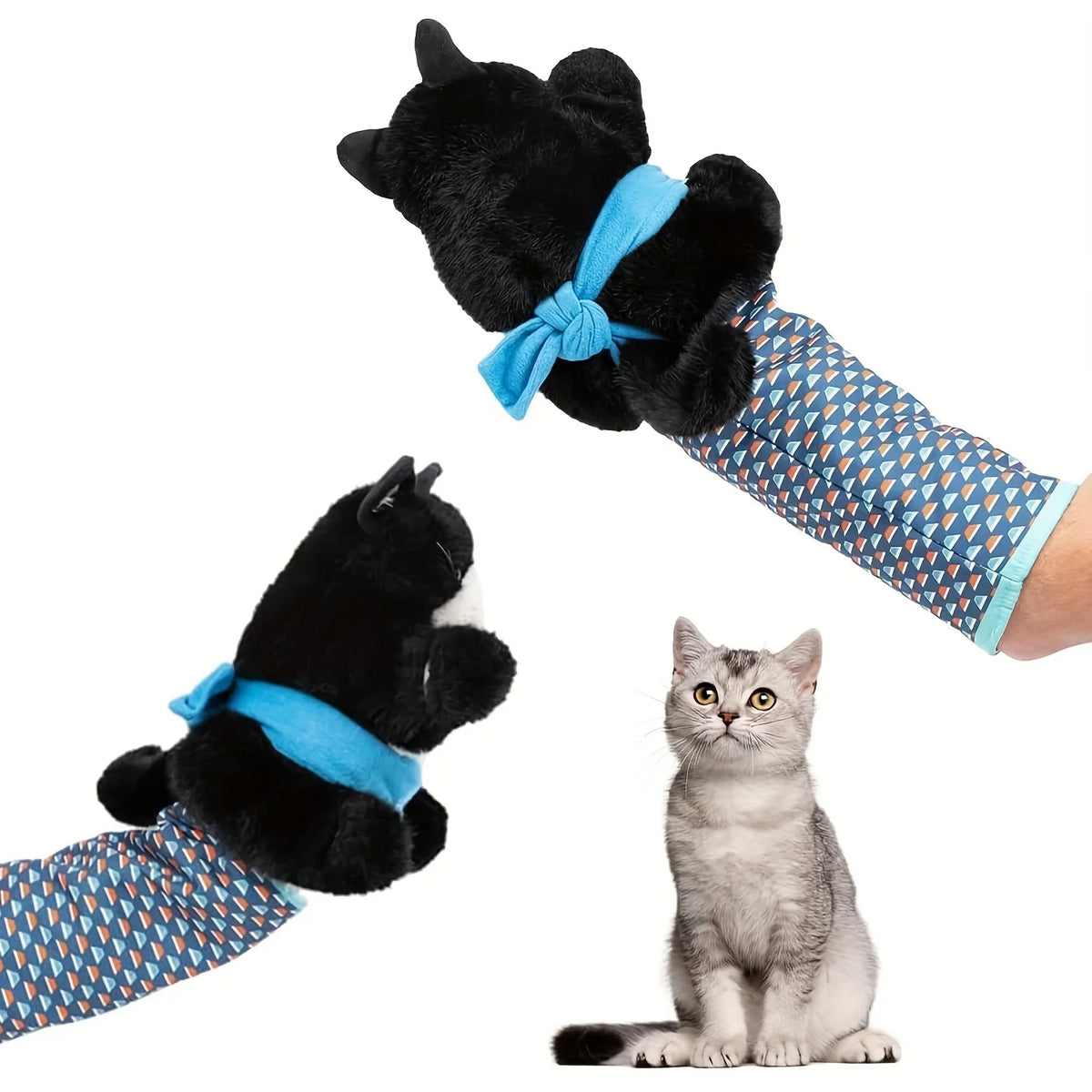 Poseable Cat Wrestling Plush Toy
