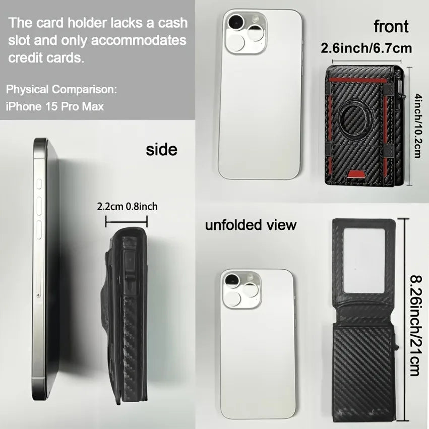 Magnetic Aluminum Card Holder