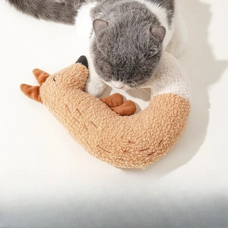 Plush Squeaky Chew Toy, Fox or Duck