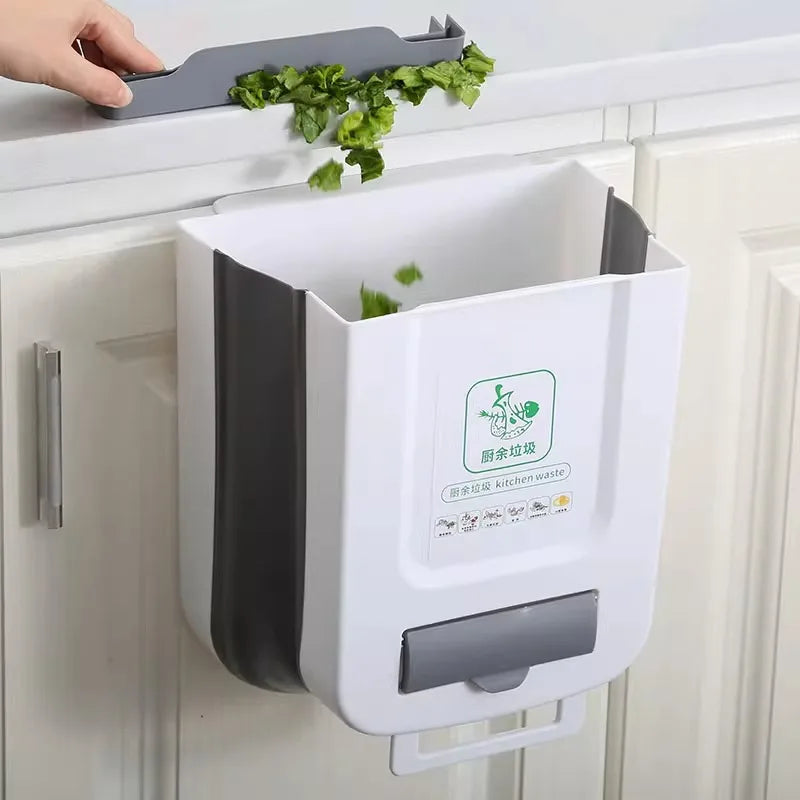 Folding Cabinet Door Trash Can