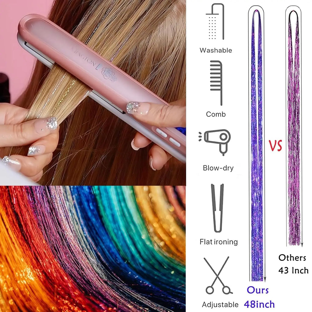 Hair Tinsel Kit – Heat-Resistant Fairy Hair Strands