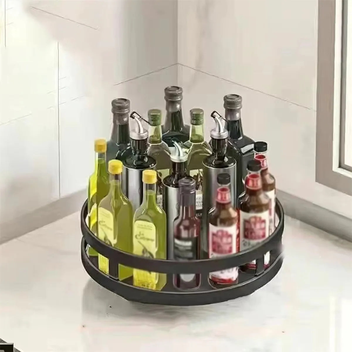 Rotating Spice Rack Tray, 1 to 3 Tiers