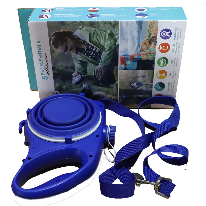 Pet Travel Set with Water Bottle, Cup and Rope