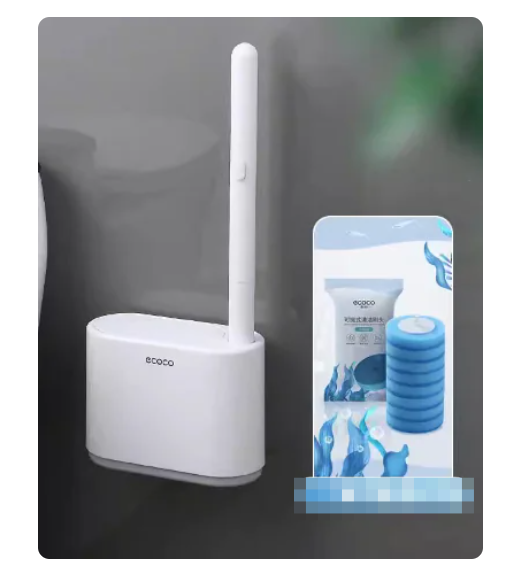 Disposable Toilet Brush with Cleaning Liquid