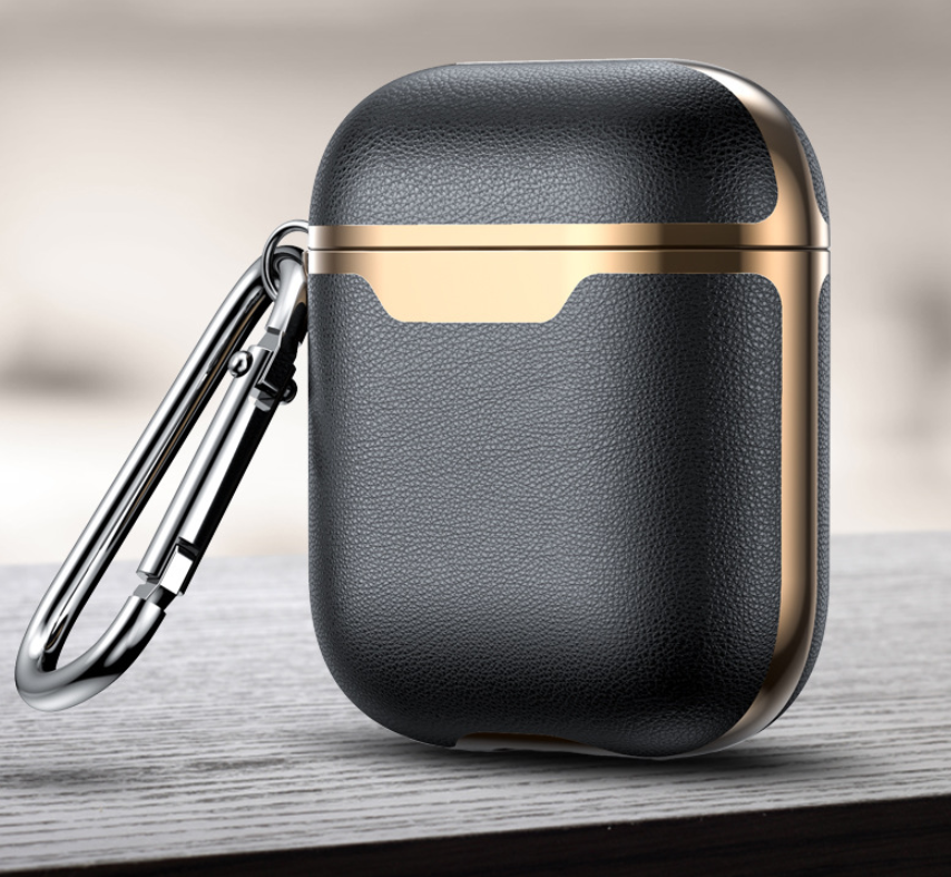 Leather Headphone Case with Hook