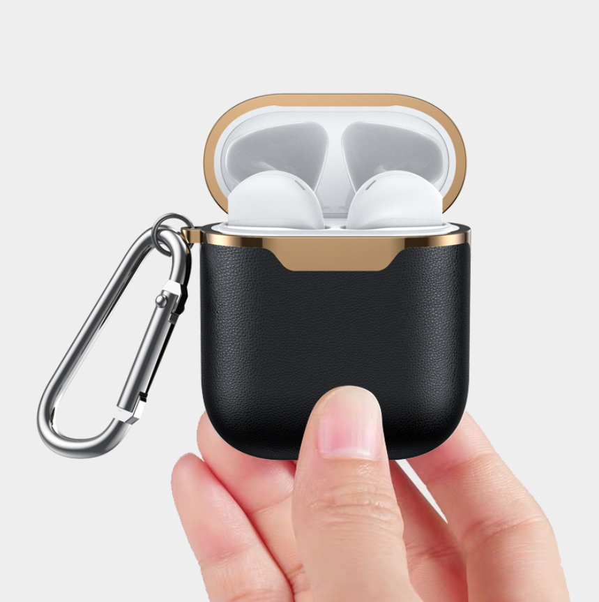 Leather Headphone Case with Hook
