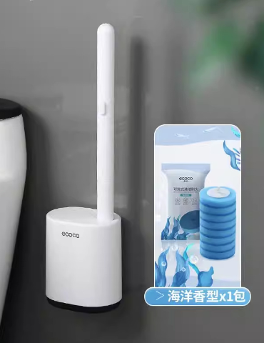 Disposable Toilet Brush with Cleaning Liquid
