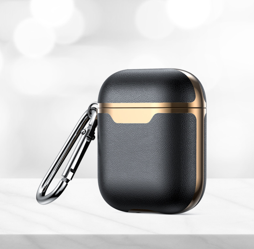 Leather Headphone Case with Hook
