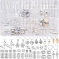 Silver Hair Beads and Braid Charms, 236-Piece Set