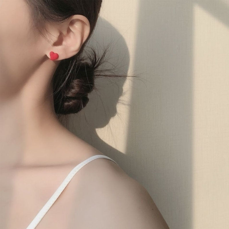 Cute Little White Rabbit Asymmetrical Earrings for Girls