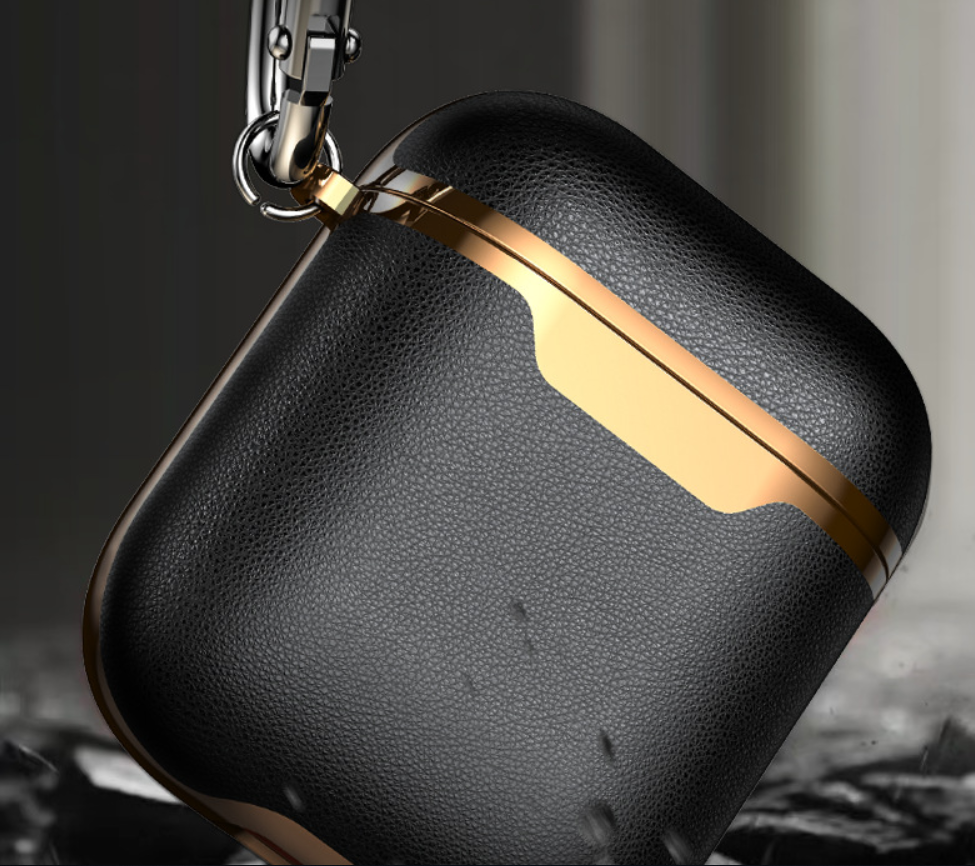 Leather Headphone Case with Hook